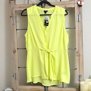 Torrid Sunny peplum button up NWT- 0/L/12